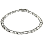 Bracelet homme acier maille 1+3